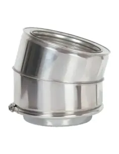 Codo Inox D-P 316L-304 15º - Ø 80/150mm
