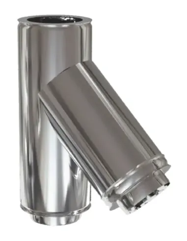 Te Inox D-P 316L-304 45º - Ø 200/500mm