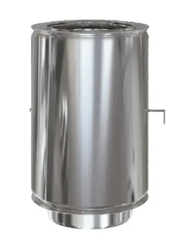 Tramo Inox Regulador de Tiro D-P 316l-304 - Ø 130/175mm