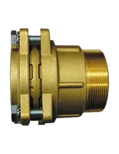 Enlace Pe Latón Embridada Rosca Macho - 75mm x 2"1/2