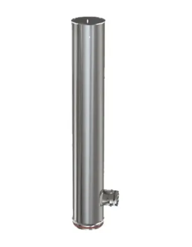 Te Inox 45º 100 cm Entrada 8 cm S-P 316L - Ø 120mm