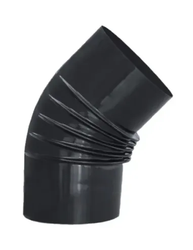 Vitrificada Negra Codo 72º - Ø 175mm