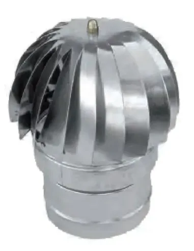 Deflector Galvanizado Rotativo - Ø 125mm