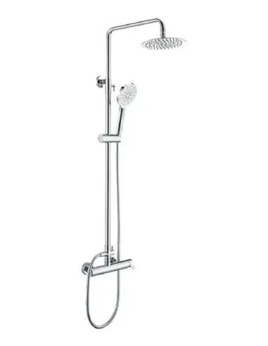 Elba Conjunto Ducha Monomando Cromo/Blanco
