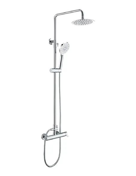 Elba Conjunto Ducha Monomando Cromo/Blanco