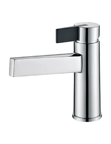 Elba Monomando Lavabo Cromo/Negro