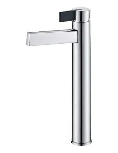 Elba Monomando Lavabo Alto Cromo/Negro