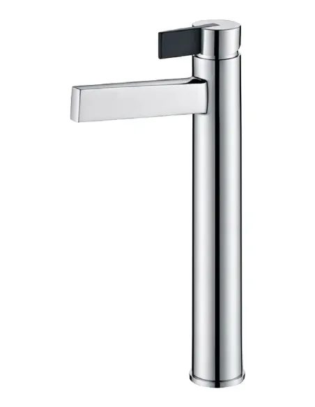 Elba Monomando Lavabo Alto Cromo/Negro