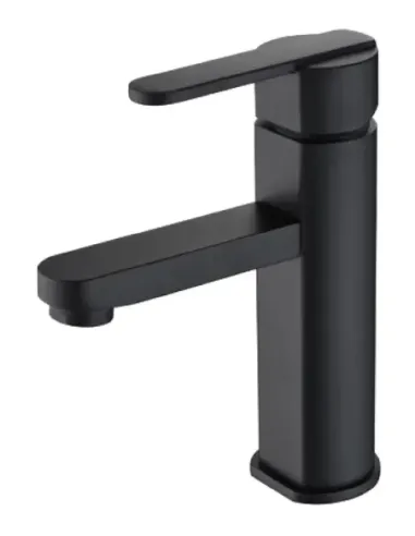 Roma Monomando Lavabo Negro Mate