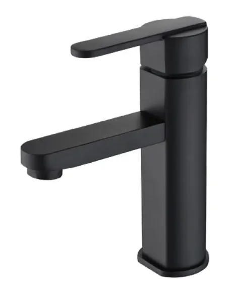 Roma Monomando Lavabo Negro Mate