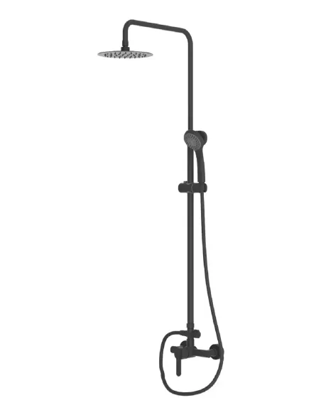 Roma Conjunto de Ducha Negro Mate