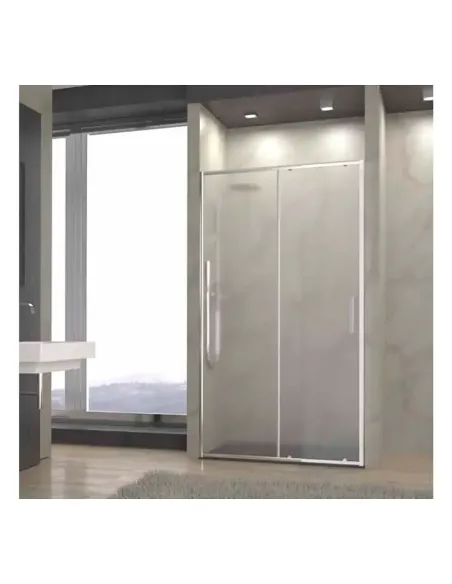 Uno Mampara Frontal Cristal New Glass, 1 Fijo + 1 Puerta - 140cm