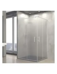 Uno Mampara Rectangular Cristal New Glass, 2 Fijos + 2 Puertas - 70 x 140cm