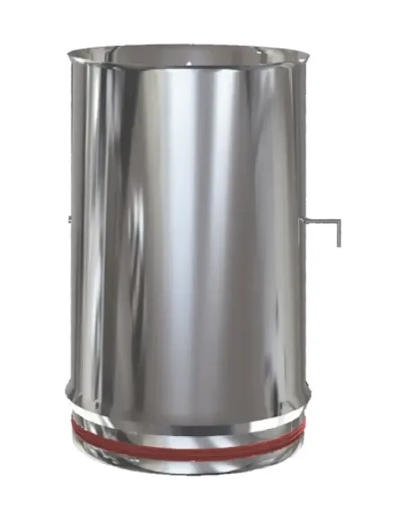 Inox Tramo Regulador de Tiro S-P 316l - Ø 200 Inox Tramo Regulador de Tiro S-P 316l - Ø 200