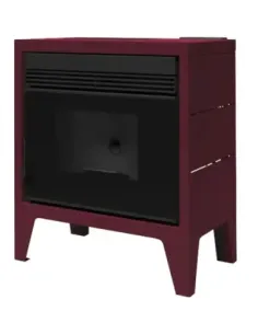 FM BP-170 K Burdeos Estufa Pellet Aire Cristal Serigrafiado 11,5 kW