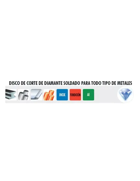 Disco Diamante Metal Ø 230 x 2,0 x 22 23 mm - Blue MasterHerramientas