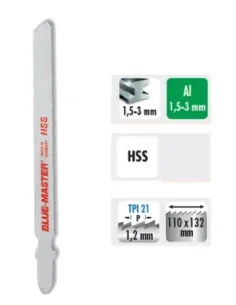 5 Hojas Sierra Calar Metal T/Bosch 1,5-3 mm Ref. 5520