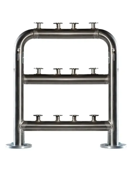 PPR y Accesorios - Batería Acero Inox 3 Filas 33 Contadores 3" Doble A