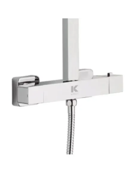  Griferías - Skara Columna Monomando Telescópica Roci 25 cm Inox - CIS  