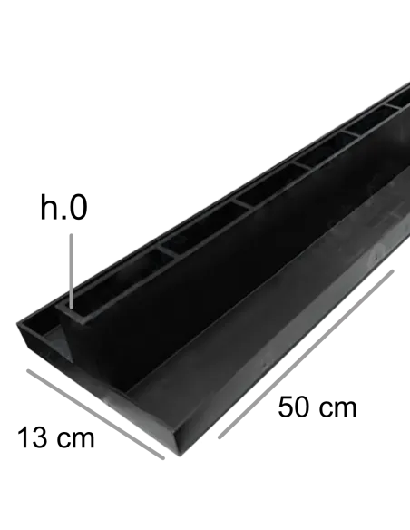 Sumideros, Calderetas, Arquetas y Canaletas - Canaleta PP 50x13x4 + Re