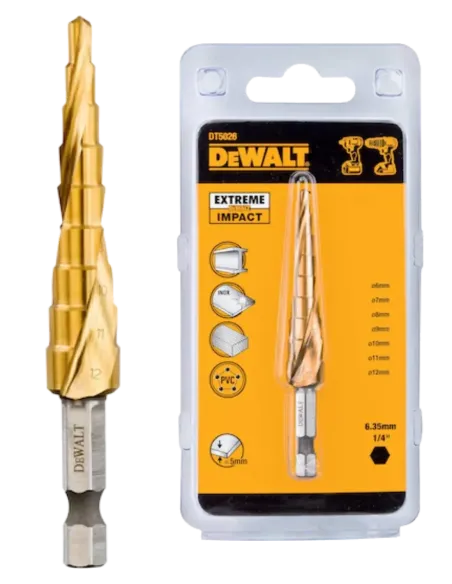Herramientas varias - Broca Cónica para Metal 4 x 12 mm - DEWALT - bro