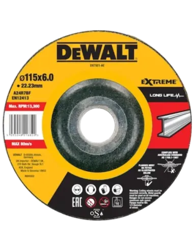 Herramientas varias - Disco Desbaste Cóncavo para Metal 115 x 6 x 22,2