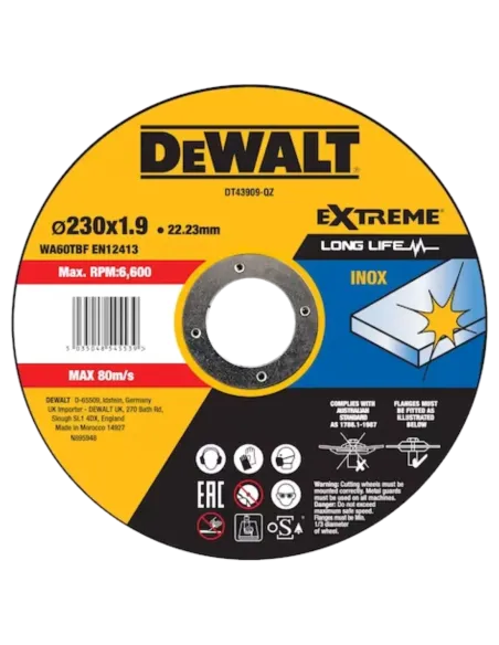 Herramientas varias - Disco Corte Plano Inox Thin Cut 230 x 1,9 x 22,2