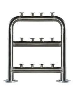 PPR y Accesorios - Batería Acero Inox 3 Filas 33 Contadores 3" Doble A 2