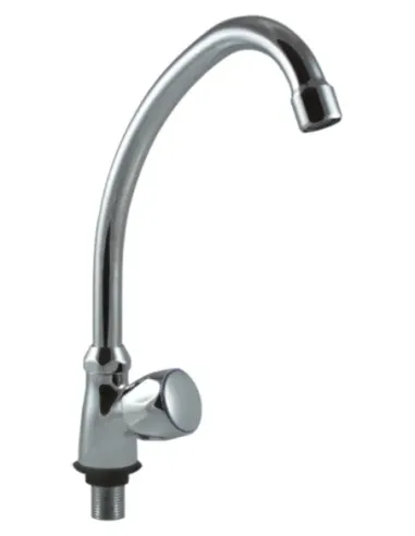 Griferías - Grifo Fregadero Vertical Reina Ø 18 mm y Altura 27 cm. - C