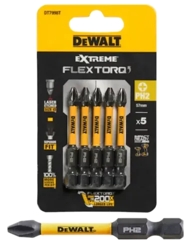 Herramientas varias - Puntas Phillips Ph2 50 mm (x5) - DEWALT - Puntas