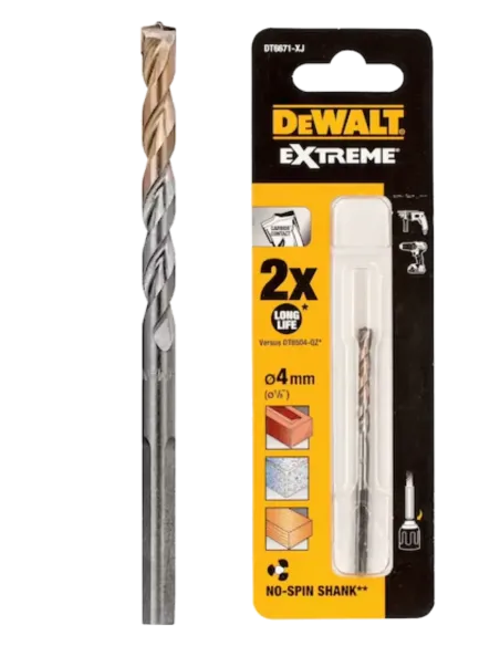Herramientas varias - Broca Manpostería 4 x 75 mm - DEWALT - broca mam