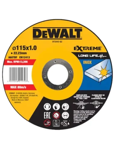 Herramientas varias - Disco Corte Plano Extreme Fast Cut para Inox 115