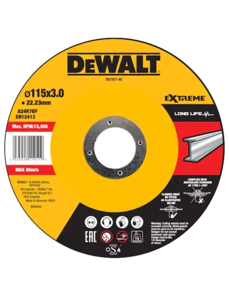 Herramientas varias - Disco Corte Cóncavo para Metal 115 x 3 x 22,23 m