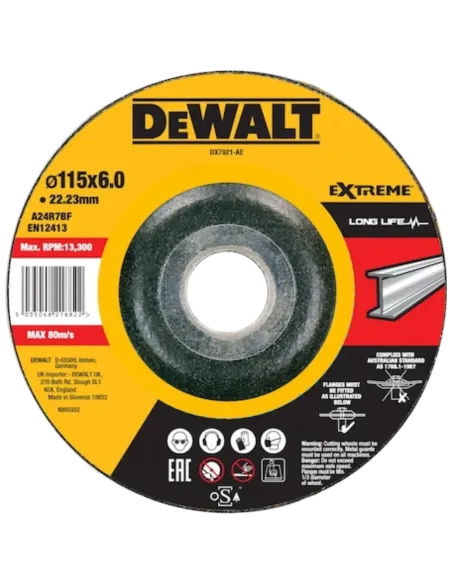 Herramientas varias - Disco Desbaste Cóncavo para Metal 115 x 6 x 22,2