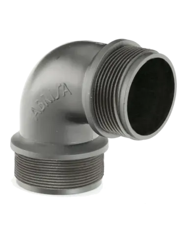 Accesorios Riego Jardín - Codo Pe Macho 2" - ABRISA - rosca - riego -