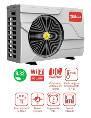 Aerotermia - Bomba de Calor Piscina Giatsu Basic Neo 21 kW 