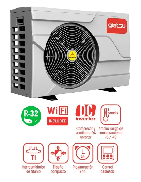 Aerotermia - Bomba de Calor Piscina Giatsu Basic Neo 21 kW 