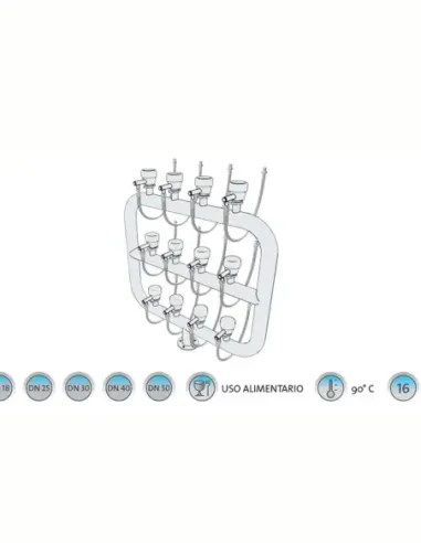 Latiguillo Contadores 30cm - H-1"1/4 x H-1"1/4 - FlexitubLatiguillos