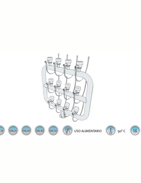 Latiguillo Contadores 30cm - H-1"1/4 x H-1"1/4 - FlexitubLatiguillos