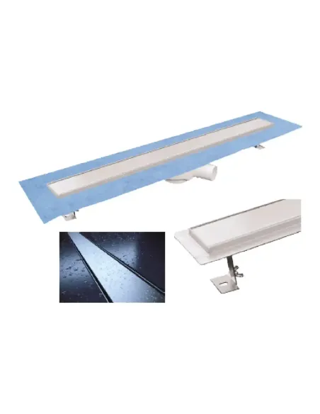 Dak Sumidero Canal Inox C/Rejilla Revers. 60 x 8mm