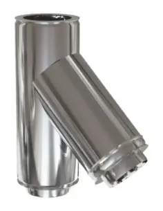 Te Inox D-P 304 45º - Ø 80/150mm